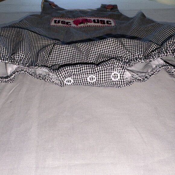 Baby USC South Carolina Gamecocks Smocked Gingham Bubble Unisex Forever to Thee - Picture 4 of 7